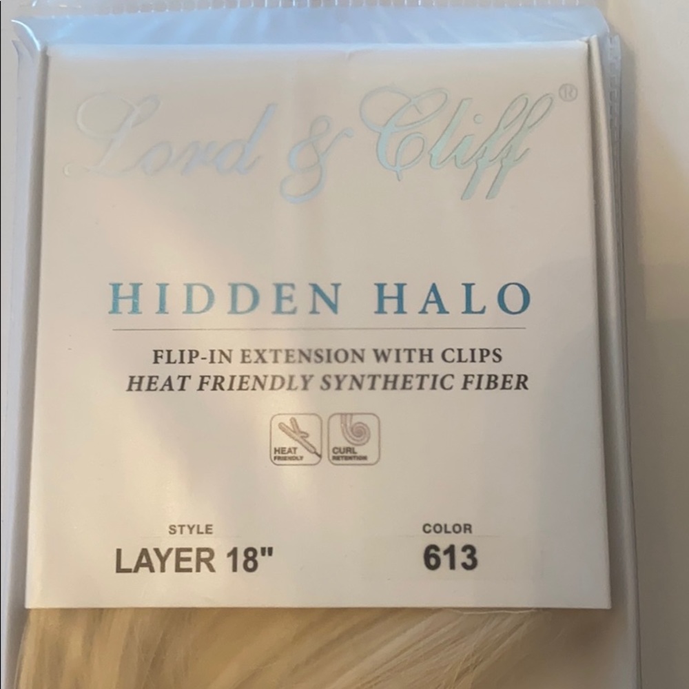 Hidden halo flip-in extension with clips